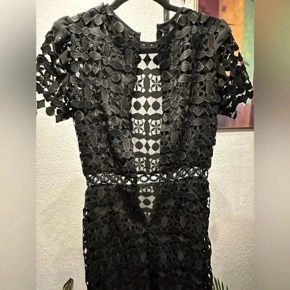 Michael Kors geometric floral lace dress size 0 - Picture 8 of 16